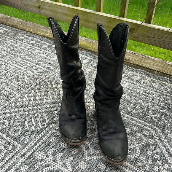 DURANGO Pull On 13" Tall Western Cowgirl Boot Sz 8 - Picture 3 of 4